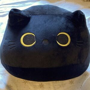 Crescent Moon Black Cat Plush ~ EUC
